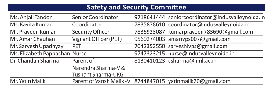 Safety and Security Committee